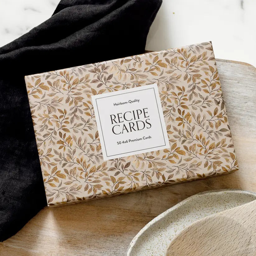 Recipe Cards: 50 - 4x6 Floral Cards