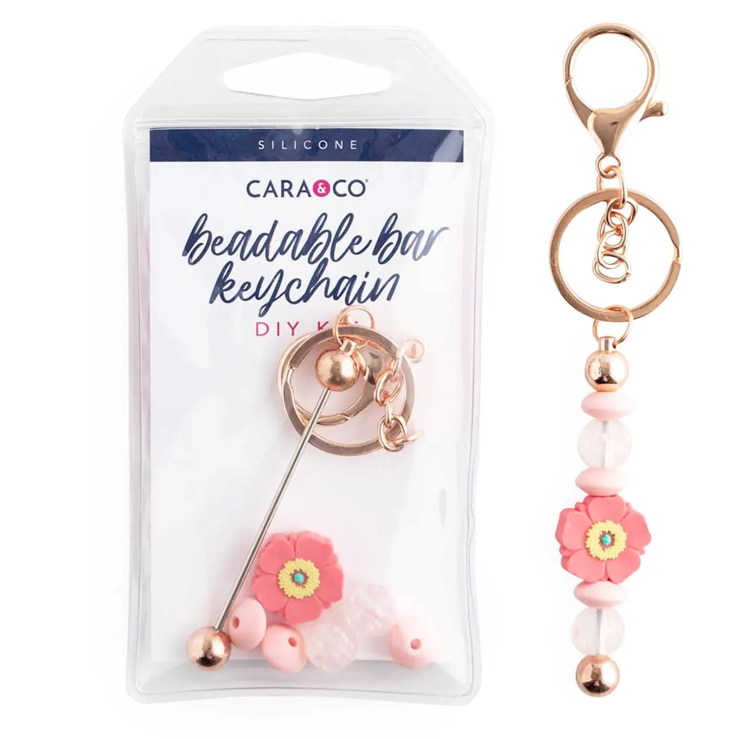 Beadable Bar Keychain