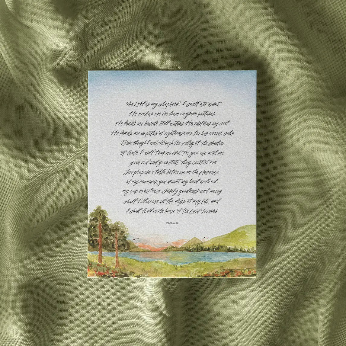 Psalm 23 Art Print