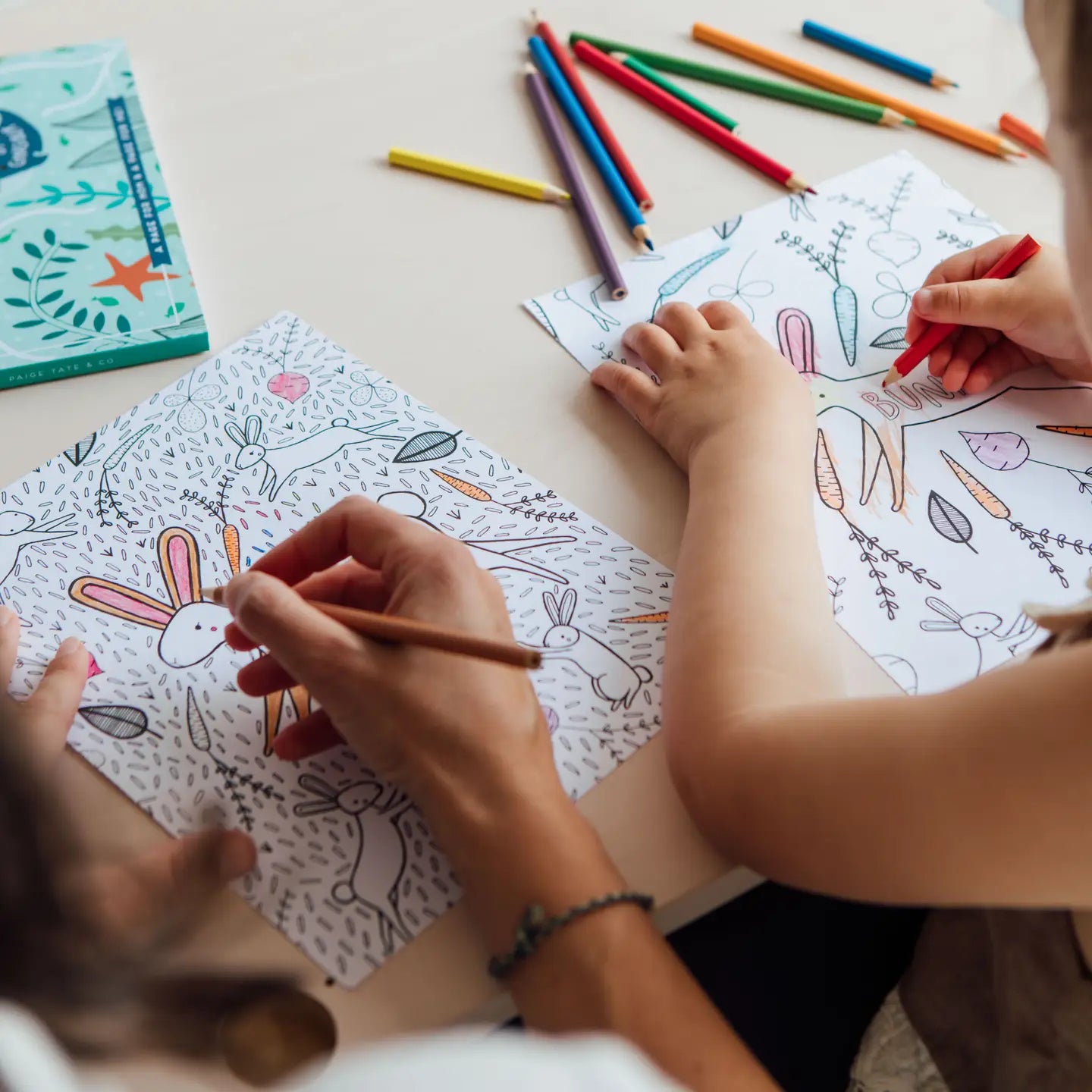 Together: A Mommy + Me Coloring Book