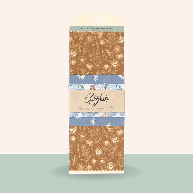 Beeswax Food Wraps 3pk, Variety of Patterns