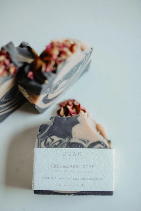 Bar Soap with Seed Paper Label