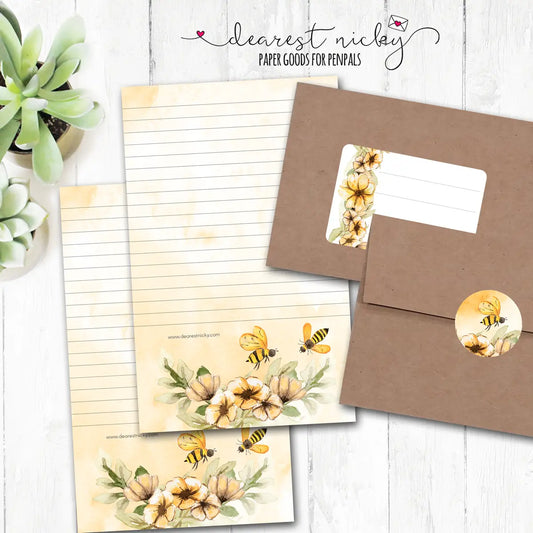 Honey Bees Letter Writing Set