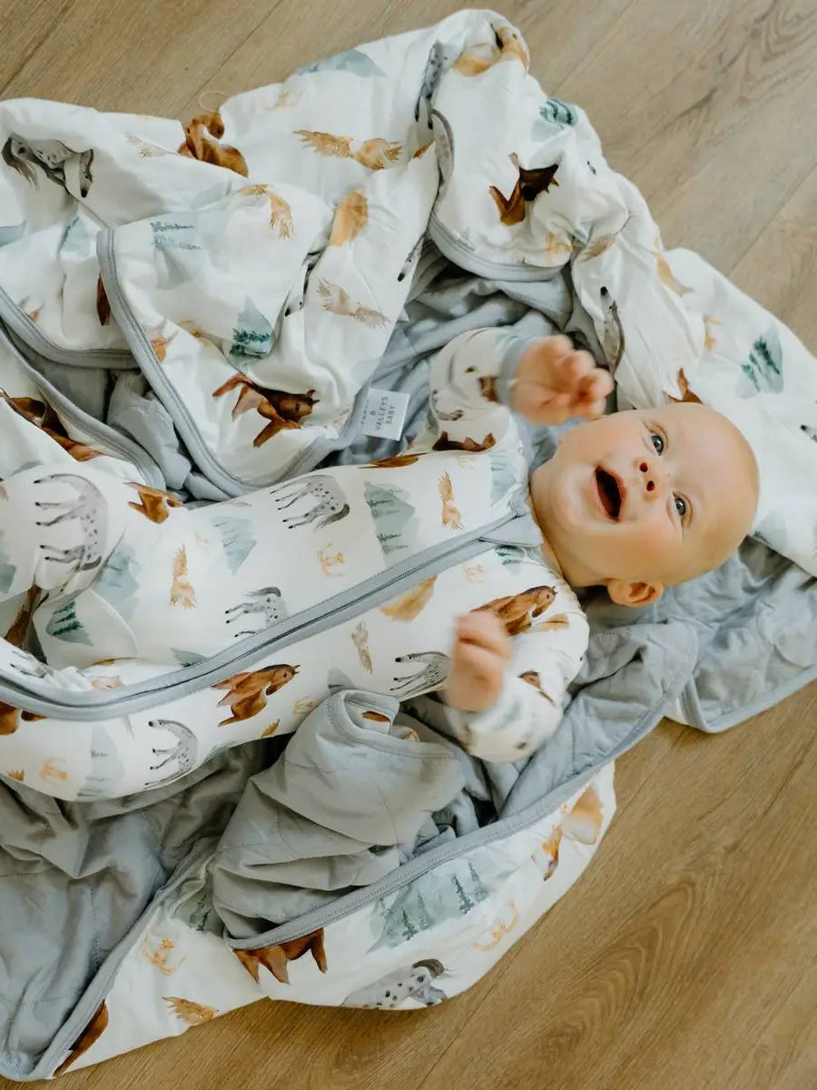 Footed Sleeper - Mountain Trails