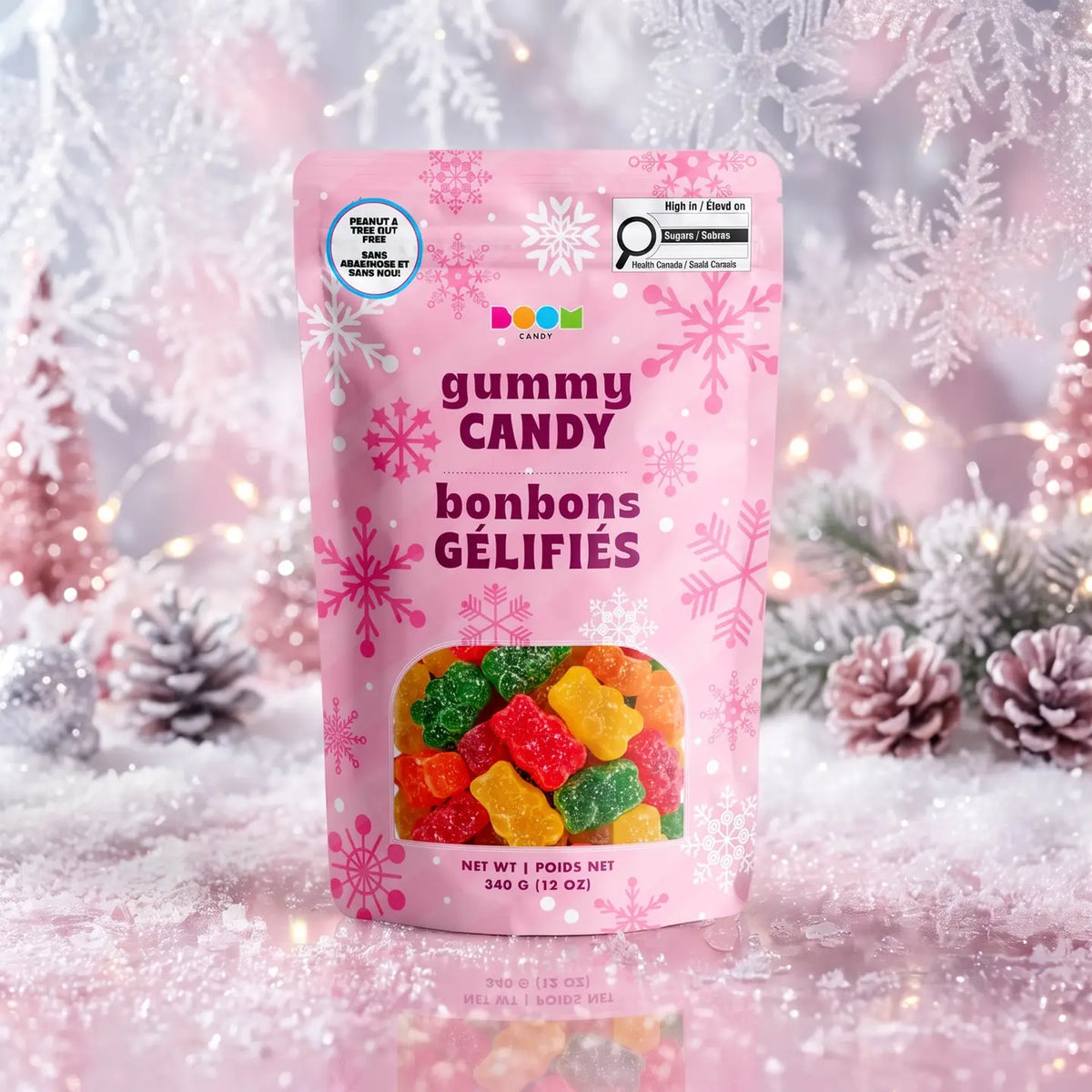 Pink Snowflakes | Sour Gummy Bears