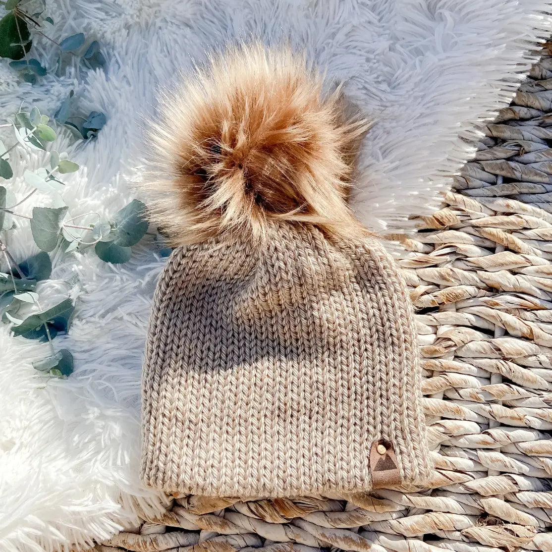 Toddler Knit Toque with Pom Pom