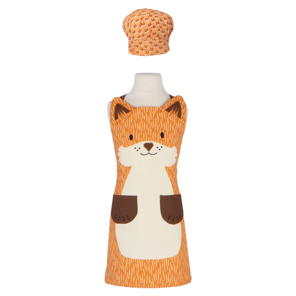Kids Fox Apron & Chef Hat