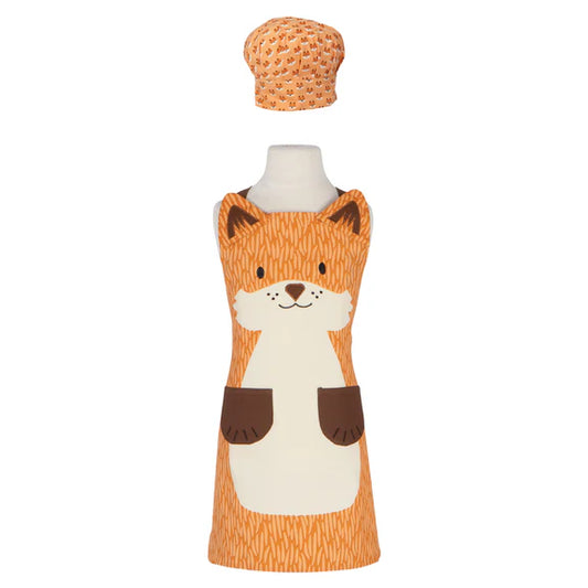 Kids Fox Apron & Chef Hat