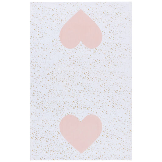 Printed Heart Tea Towel