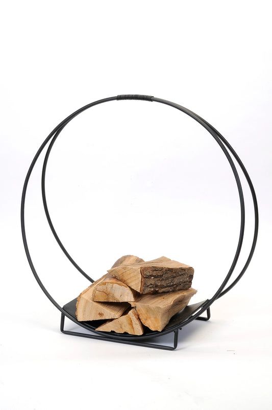 Black Metal Log Holder