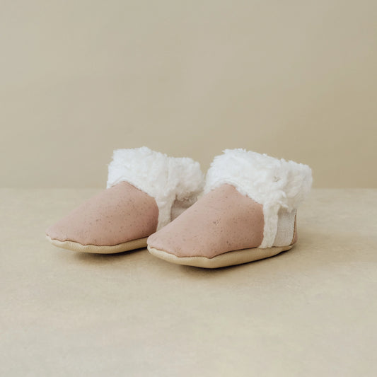 Faux Fur Bootie Light Pink