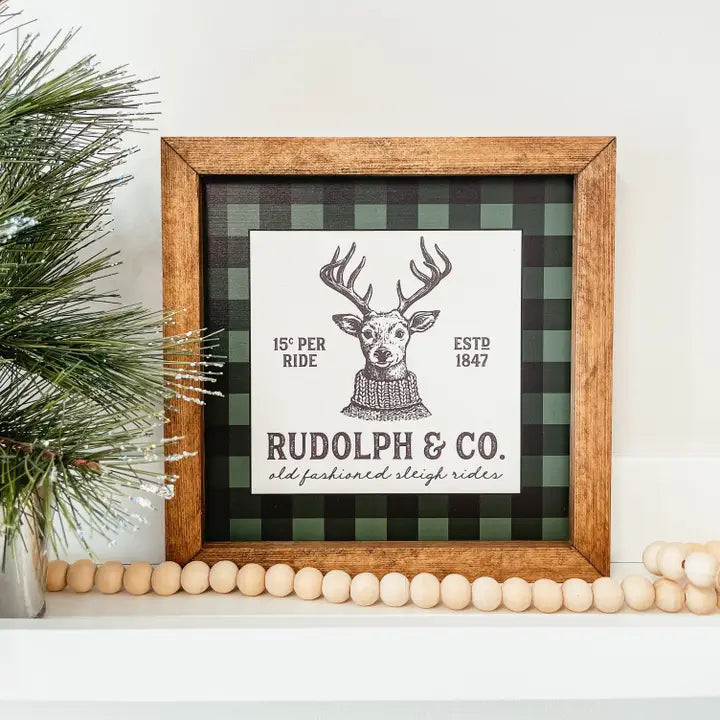 Rudolph & Co wood sign
