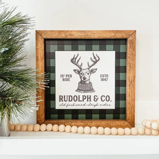 Rudolph & Co wood sign