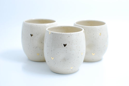 Heart Of Gold Speckled Tumbler