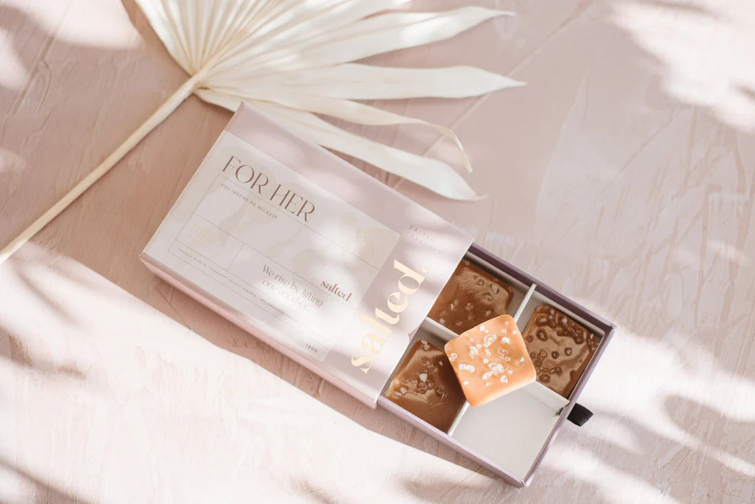 We Rise Collection - 6 piece salted caramel box