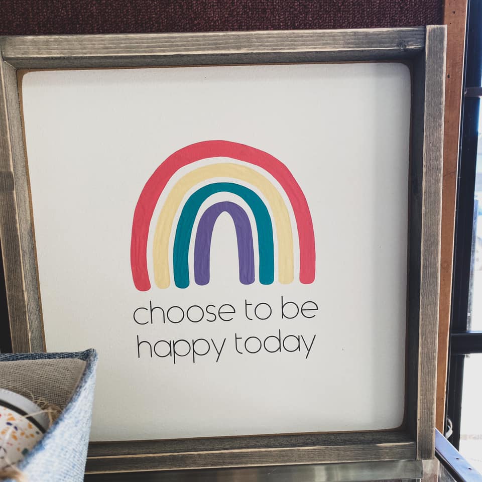 Wooden Sign, Choose to be Happy