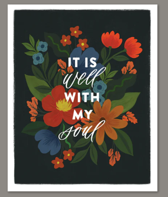 Art Print, It is Well Hymn