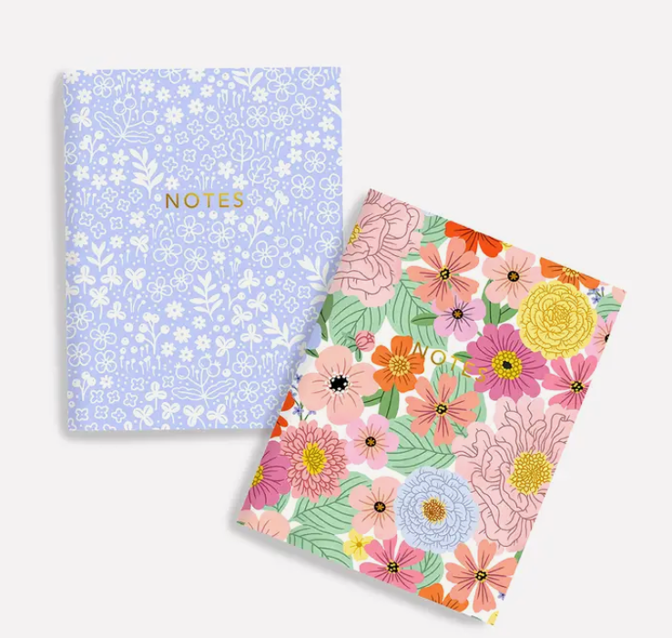 Blue Mini Floral + Summer Floral Pocket Notes