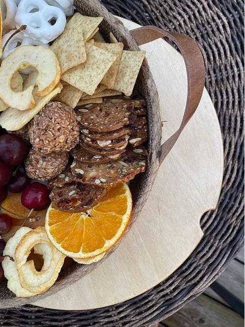 Rope Tray with Wooden Insert, Charcuterie