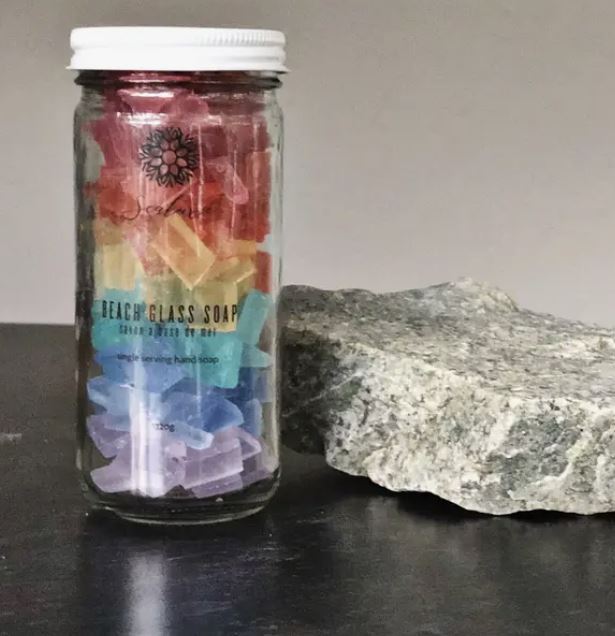 Rainbow Beach Glass Soap