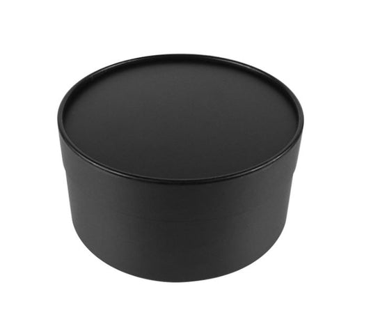 Round Gift Box, Matte Black
