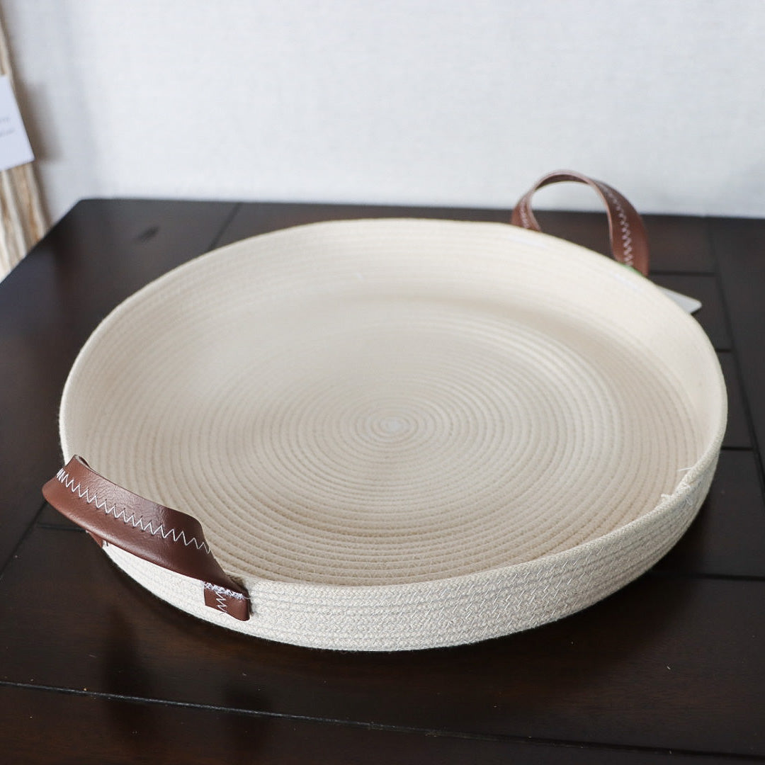 Rope Tray, Variety of Sizes, White